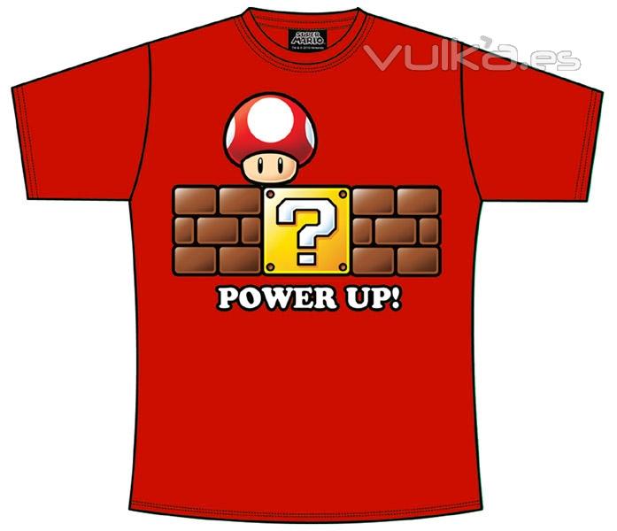 Camiseta Super Mario Bros power up
