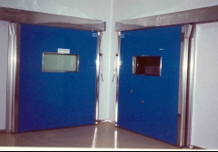 Puerta rpida enrollble de pvc, con guas inox