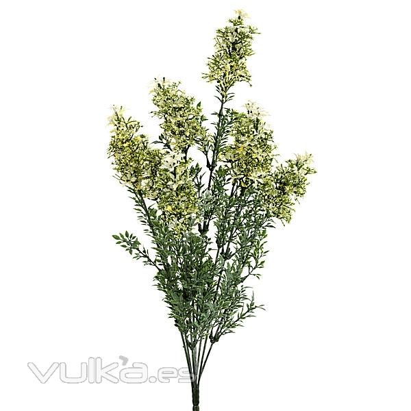Ramas artificiales flores bush mini crema en lallimona.com