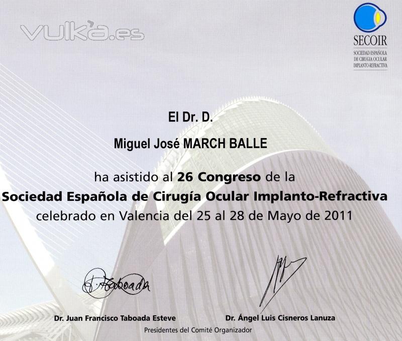 DIPLOMA CONGRESO S.E.C.O.I.R. MAYO 2011 (VALENCIA).