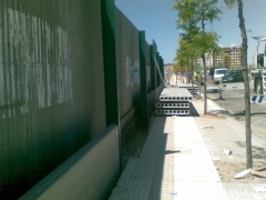 Nuevo cerramiento paneles prefabricados para taller chapa y pintura en badajoz