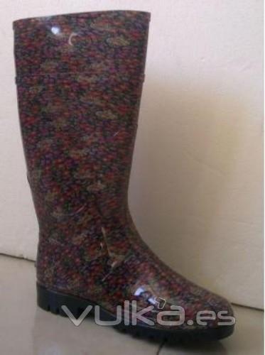 Botas de agua con Flores