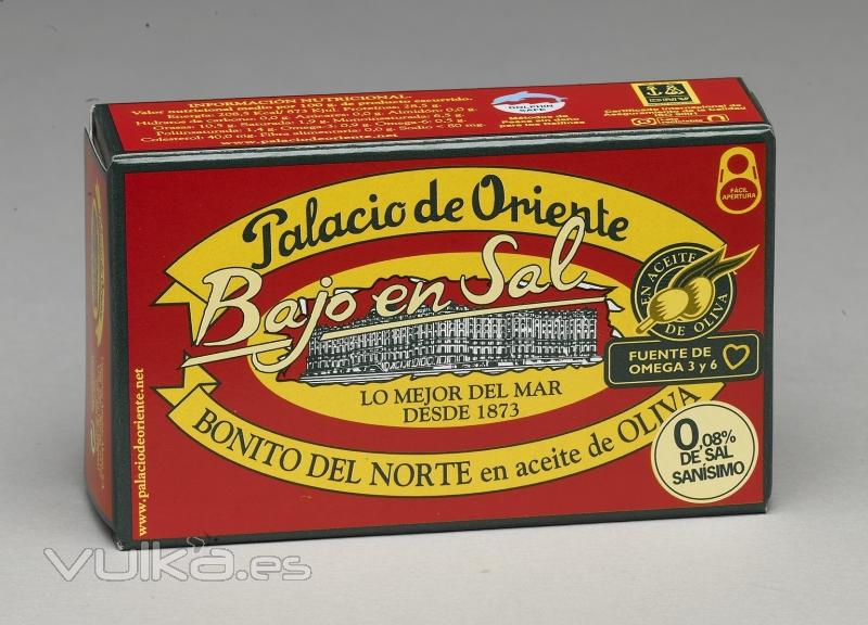 OL-120 Bonito del Norte en Aceite de Oliva Bajo en Sal