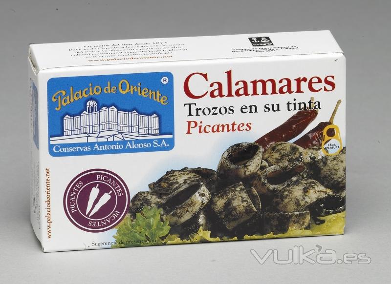 OL-120 Calamares Trozos en su Tinta Picantes