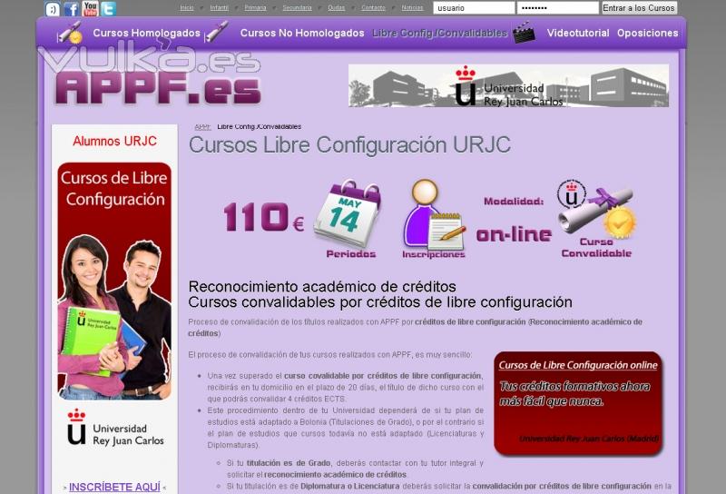 APPF.es Cursos homologados para oposiciones y alumnos URJC