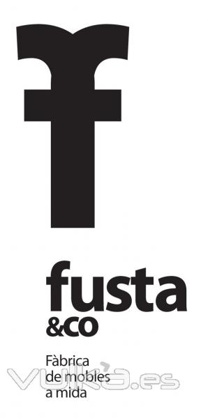 Diseño logotipo para la nueva marca Fusta & Co., dedicada a la fabricación de muebles a medida
