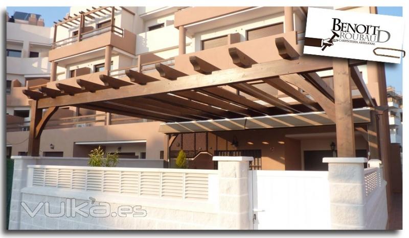 Pergola con toldo