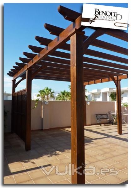 Pergola de madera