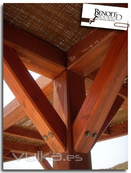 Detalle pergola de madera