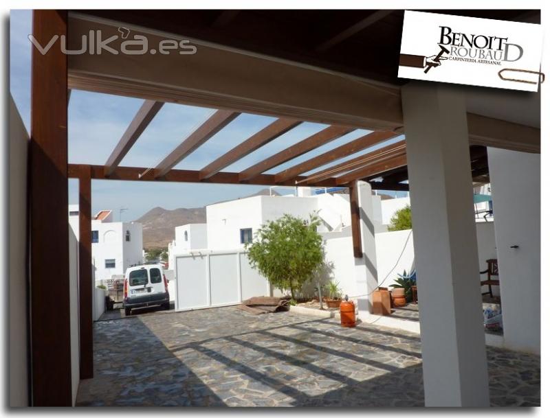 Pergola con toldo Almeria