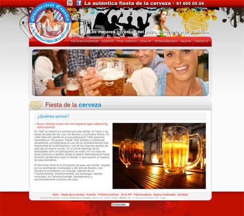 Diseo y creacin Web Fiesta de la Cerveza http://www.lafiestadelacerveza.com