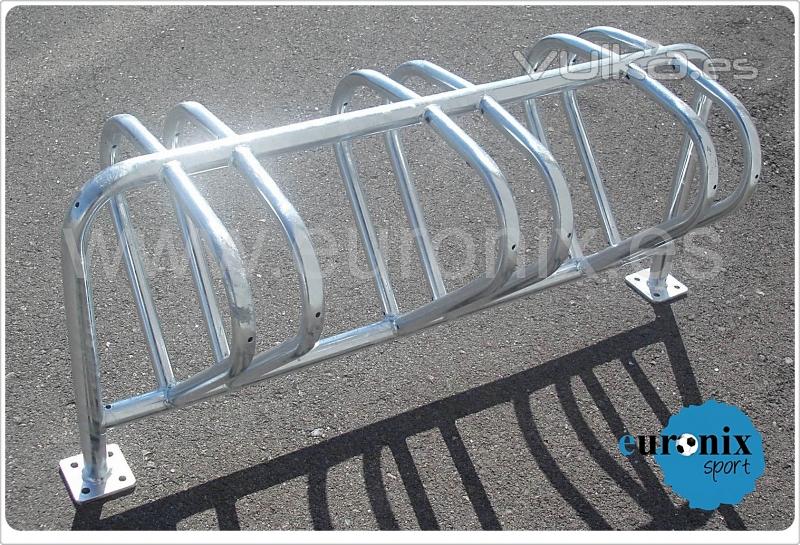 Aparcabicis doble en acero galvanizado. (www.euronix.es)