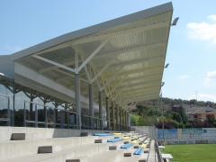Marquesina campo de futbol de la senia (tarragona)
