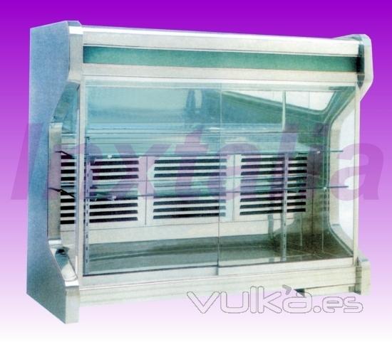 Vitrinas inox sobremostrador