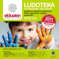 Ludoteca en julio ¡para aprender ingles jugando!