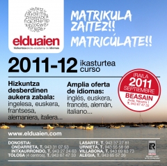 ¡ matriculate! reserva plaza para el nuevo curso 2011-2012