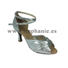 Zapatos de piel color plata para baile de salon latino wwwstephaniees