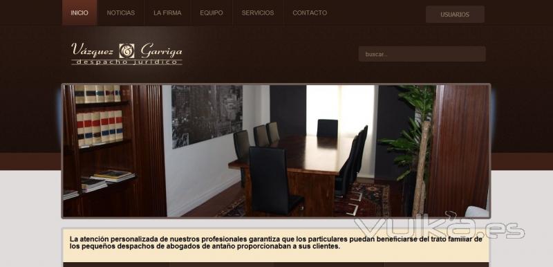 Web del despacho vazquezygarriga.com
