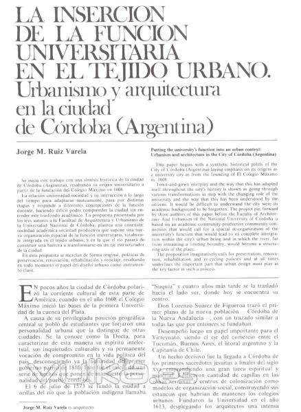  JORGE RUIZ - Arquitecto - Urbanista - Freelance