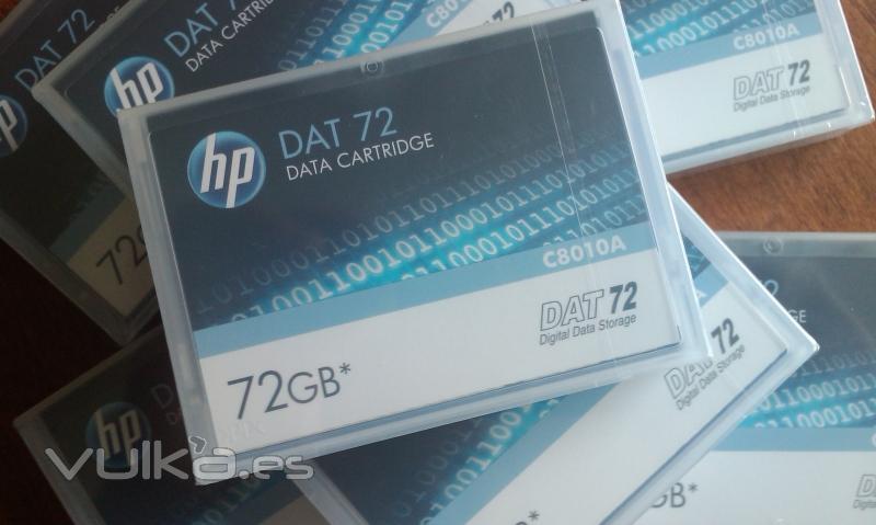 Cintas DAT 72Gb HP