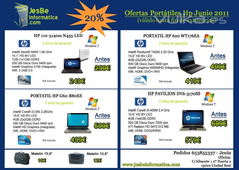 Ofertas Portatiles Hp Junio 2011