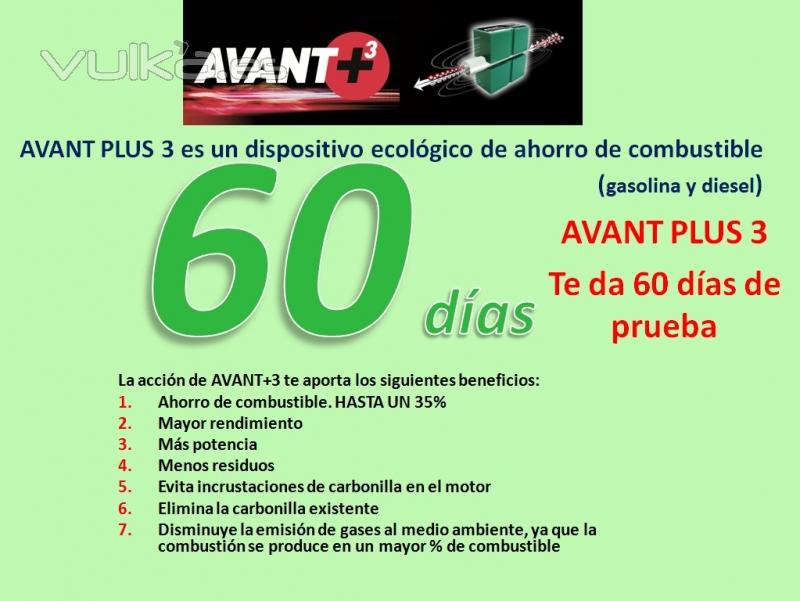 AVANT+3 AVANTPLUS3 garantiza tu ahorro con 60 días de prueba