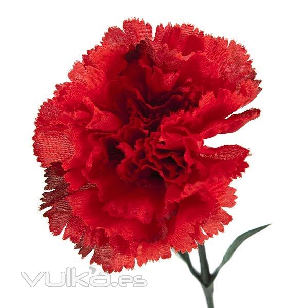 Flor artificial clavel rojo 50 en lallimona.com