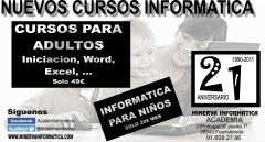 CURSOS PARA NIÑOS Y ADULTOS