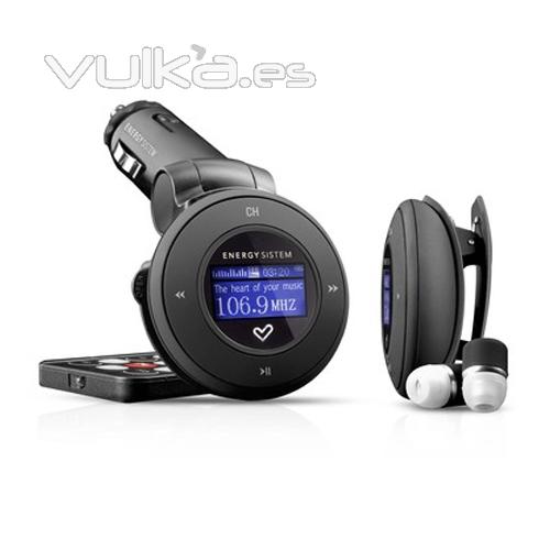 MP3  de 4GB para uso en coche o como reproductor MP3 con auriculares.