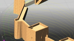 Modelo 3D del castillo del Real de la Jara.