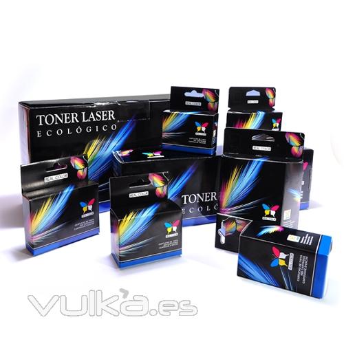 Cartuchos y Toners compatibles Real Color. Descuentos por cantidades.