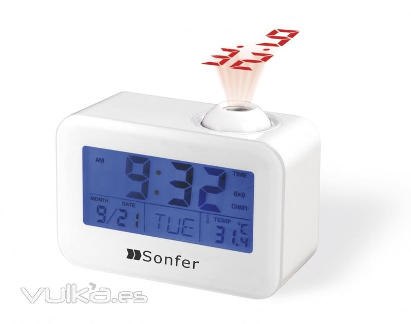 SONFER SFD-200 Despertador proyector con voz