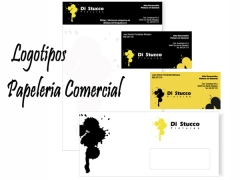 Ejemplo de logotipo y papeleria comercial