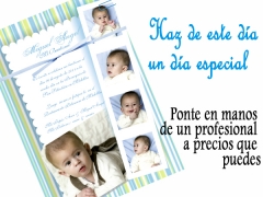 Modelo de Invitacin de Bautismo personalizadas