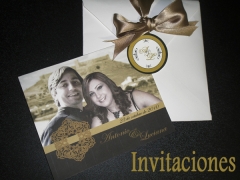 Modelo de invitacion de boda con foto y personalizadas