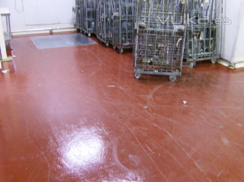 pavimento  epoxy multicapas en muelle expediciones