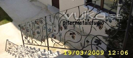 pasamano forjado/  www.artemetalstudio.es