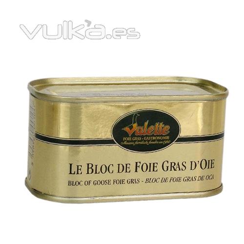 Bloc foie gras de pato con trozos de Prigord Valette