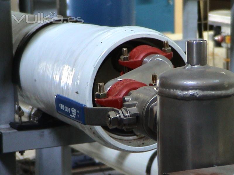 Membrana de smosis Inversa. Primera etapa del primer paso de la purificacin del agua. 