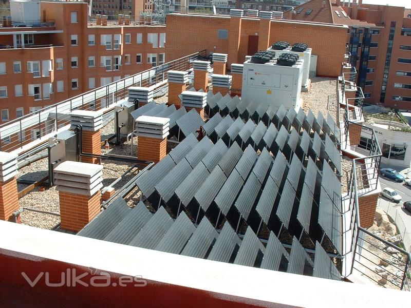 ACS comunitario en edificio con paneles termodinmicos