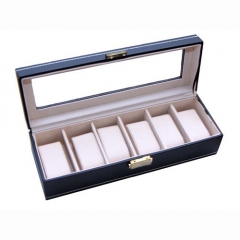 Caja polipiel 6 relojes
