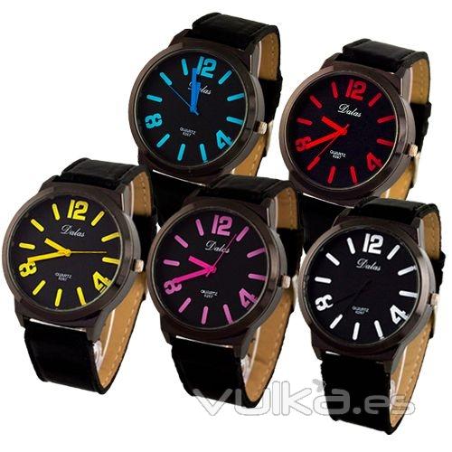 Reloj fashion colores surtidos