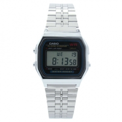 Reloj retro color plateado