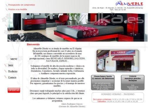 Web de tiendas de muebles ALMUEBLE Diseo