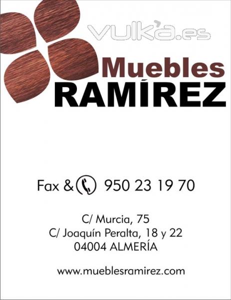 Tarjeta de Visita Doble  - MUEBLES RAMIREZ
