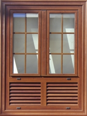 Ventana de aluminiomadera por el exterior