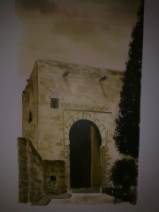 Puerta de la justicia alhambra acuarela