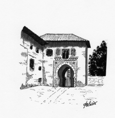 Puerta del vino alhambra plumilla