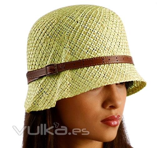 Sombrero mujer aos 20 color oliva