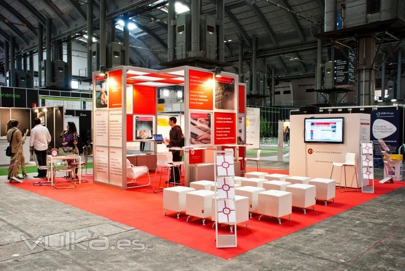 Stand modular de gran formato para la Cambra de Comerç de Barcelona en bizBarcelona